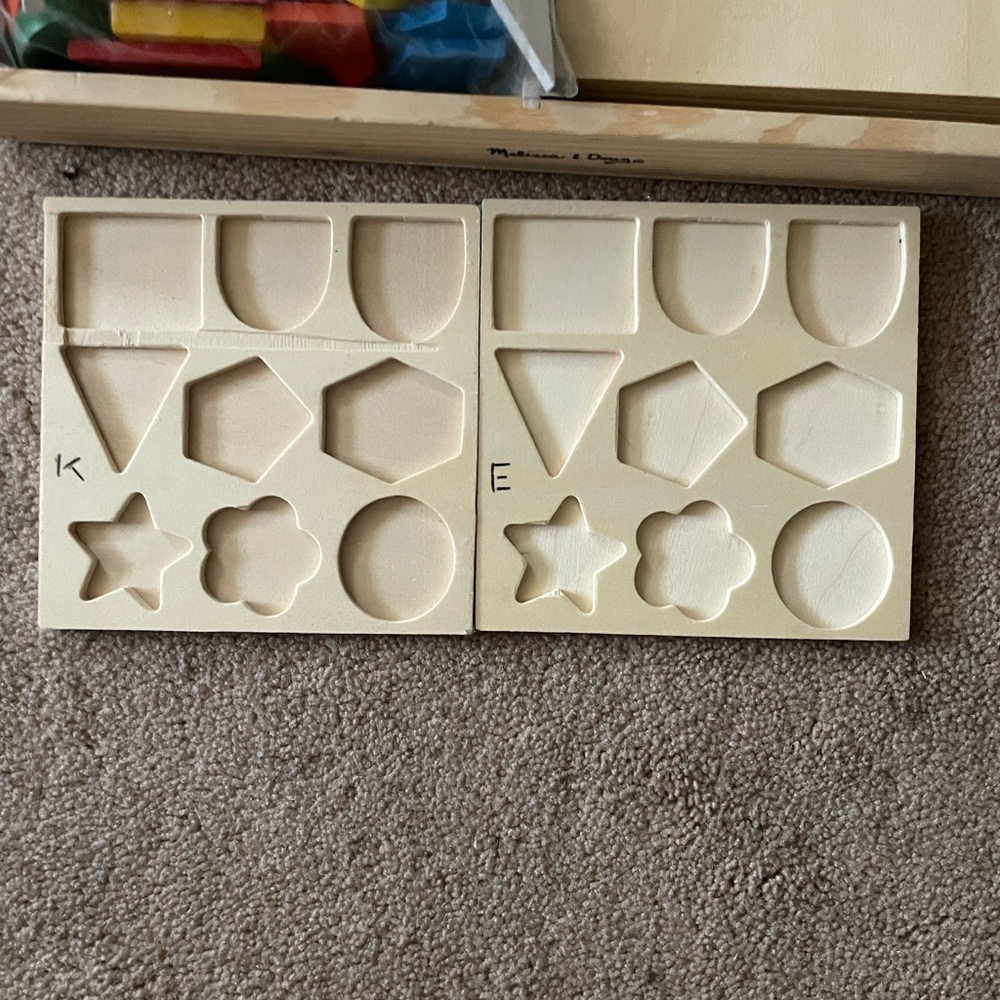 Melissa & Doug Pattern Blocks and Boards - Picture 4 of 4